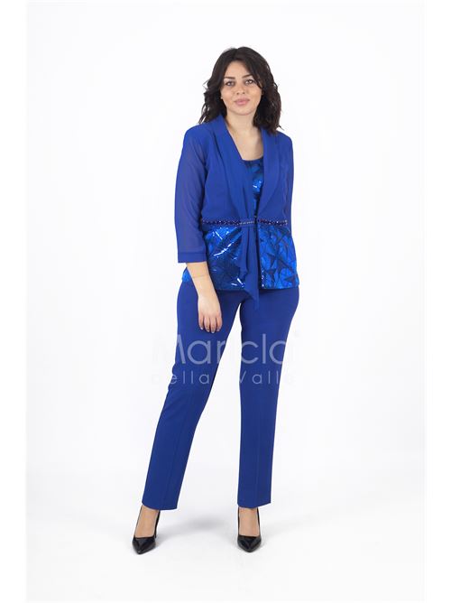 tailleur 3 pezzi giacca paiette LUDOVICA HASSLER | LH903ROYAL